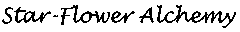 Star-Flower Alchemy